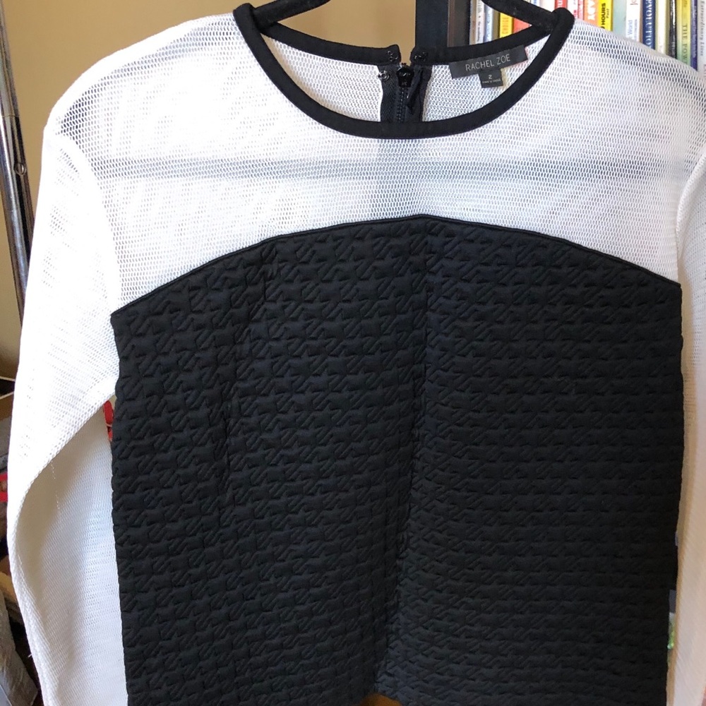 Rachel Zoe mesh style sweater size 2